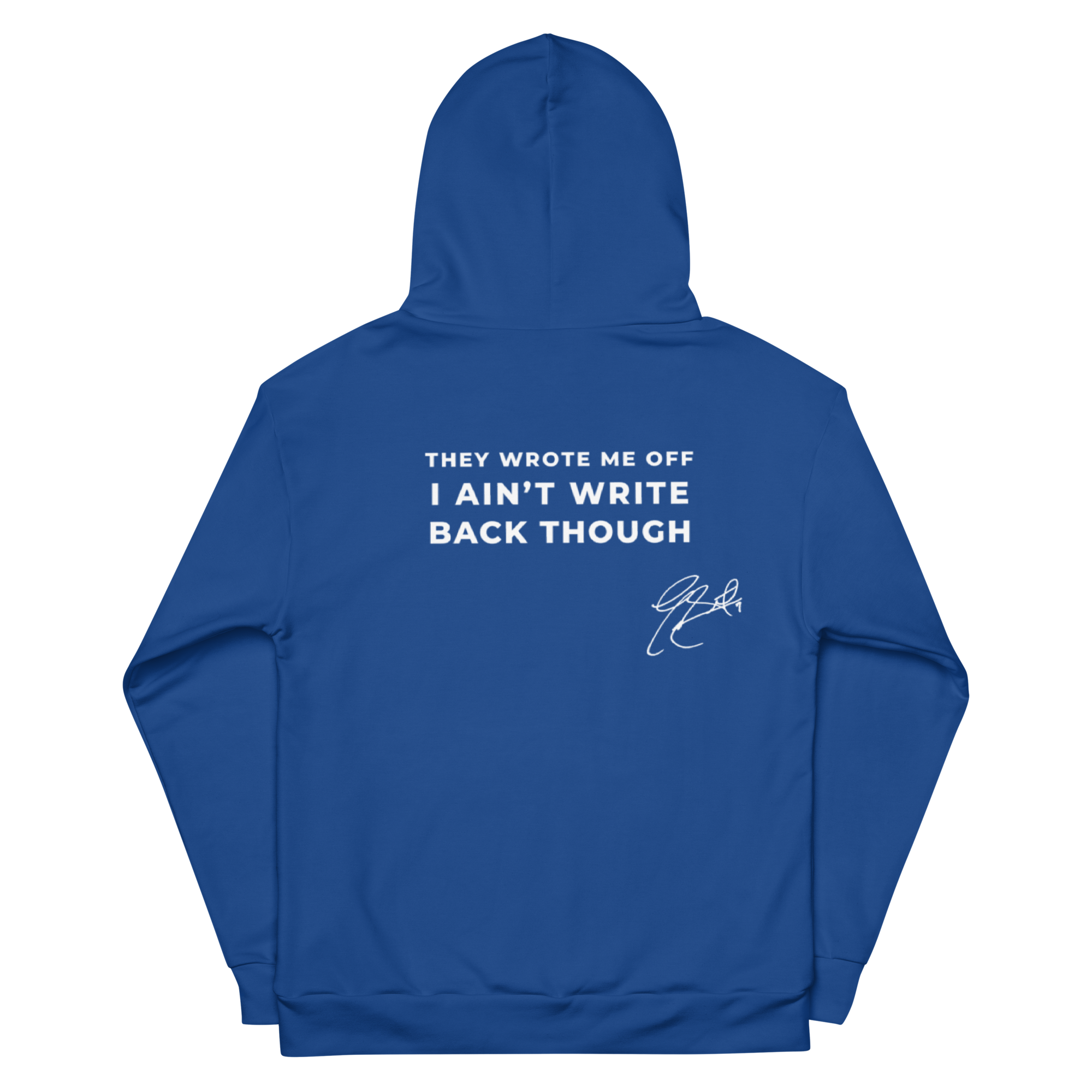 Logo Men’s Hoodie – Blue - Image 2
