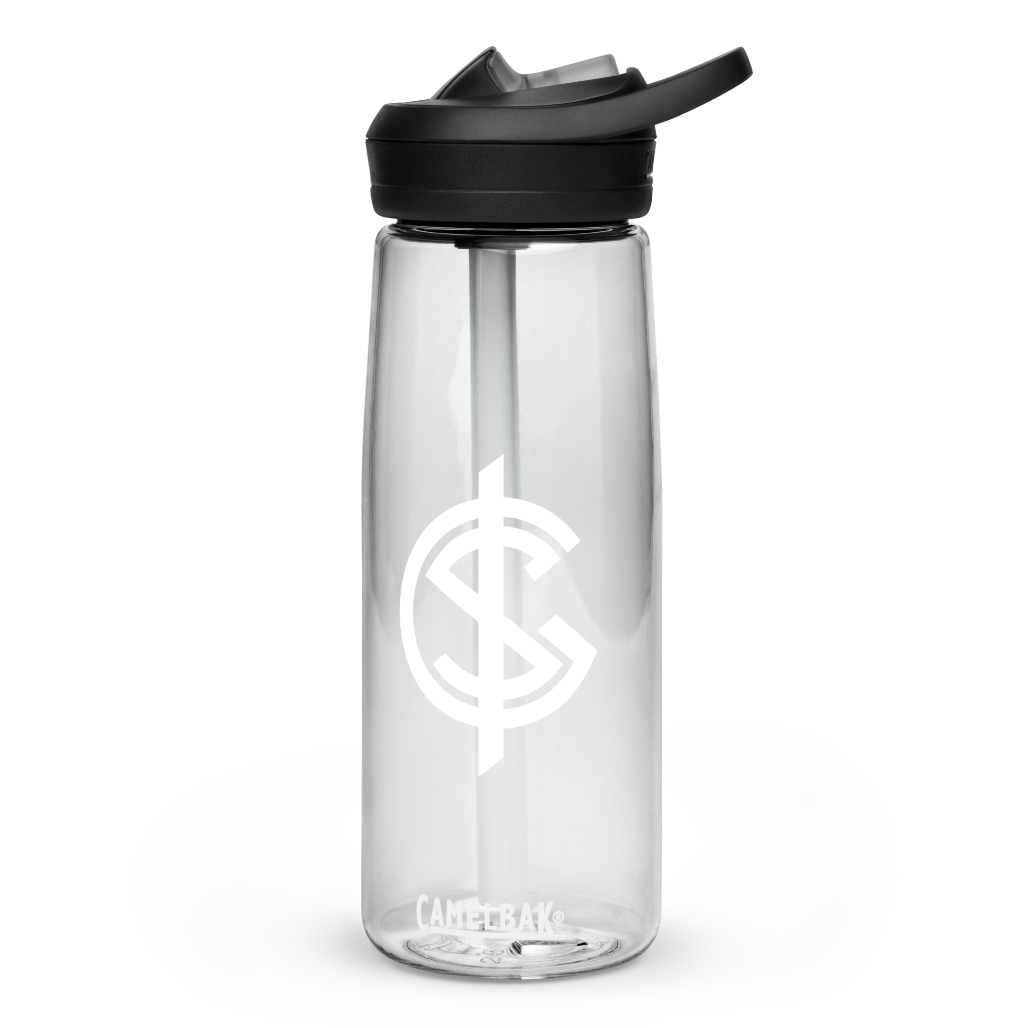 Logo Sports Water Bottle - White