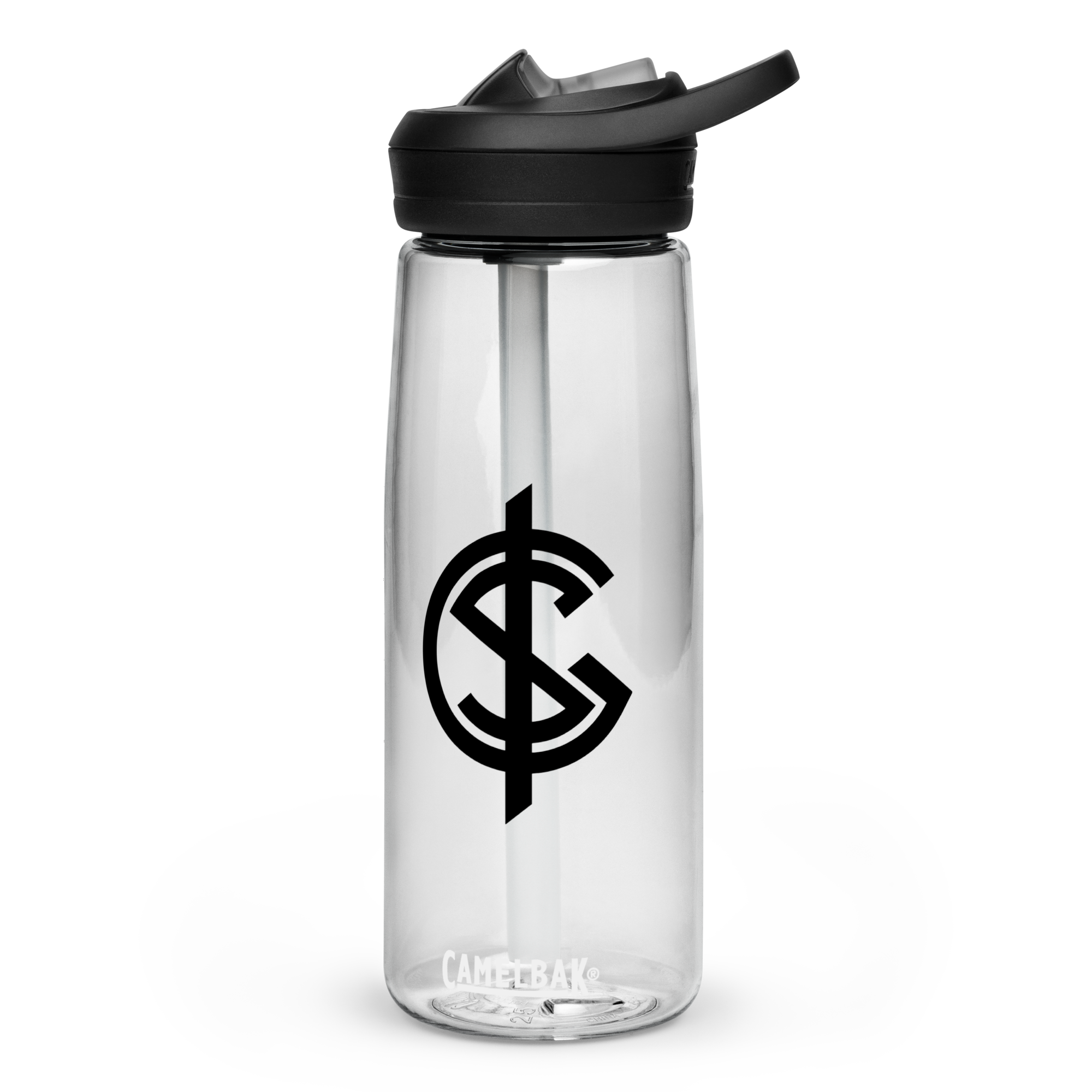 Logo Sports Water Bottle - Black