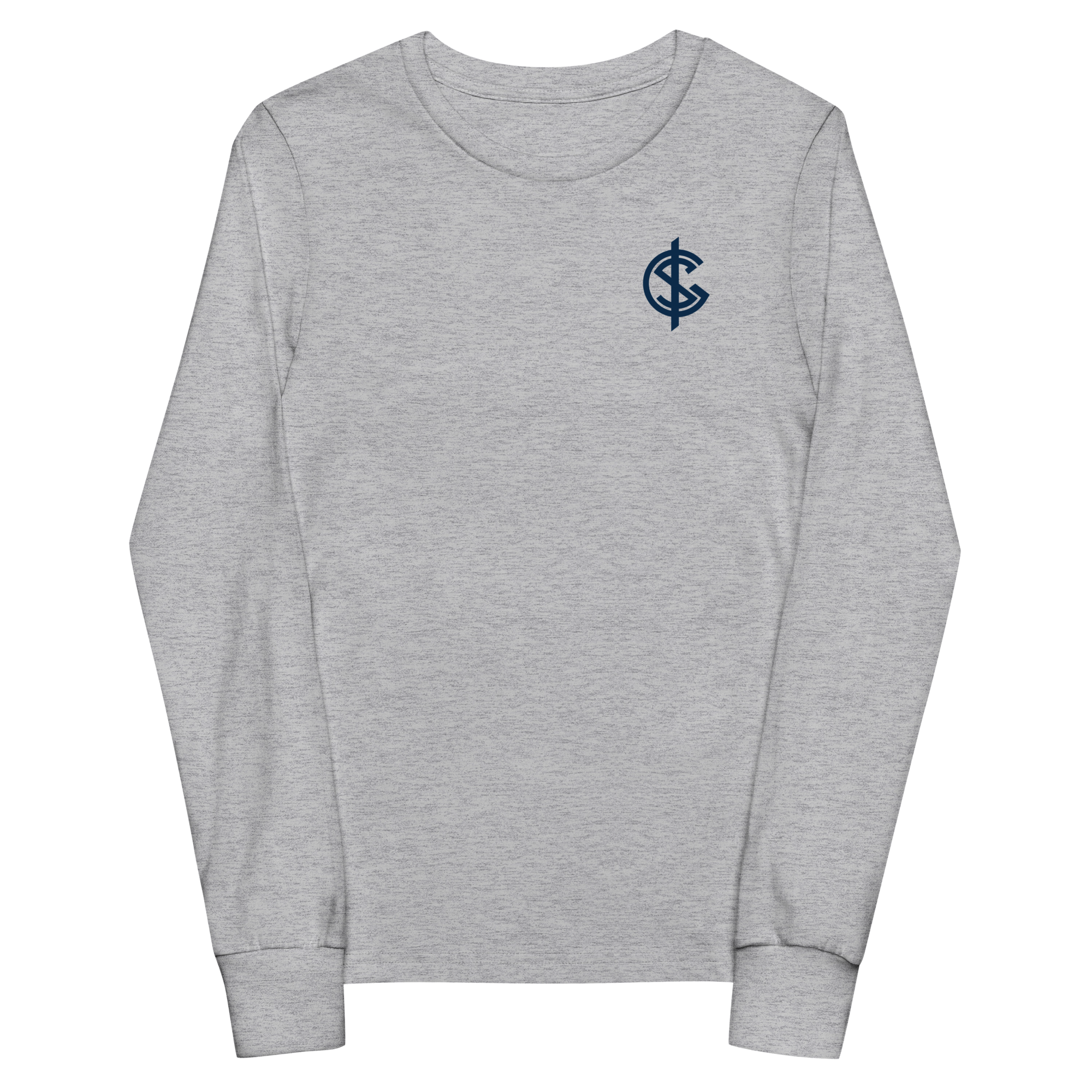 Logo Youth Long Sleeve Tee – Gray