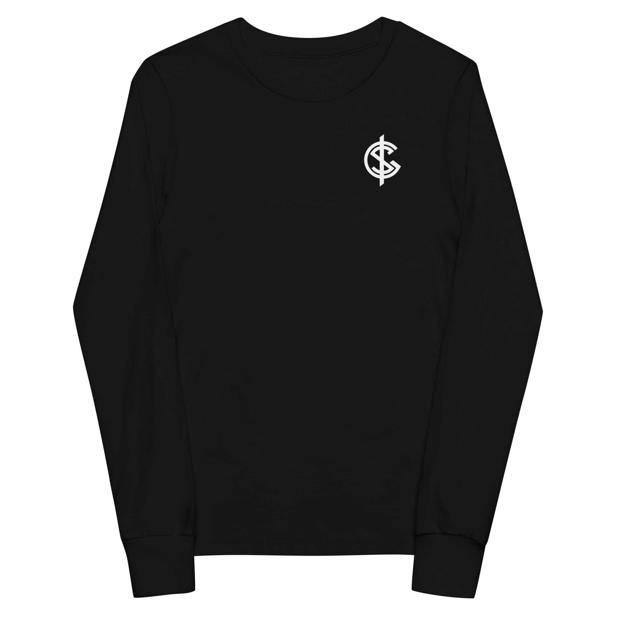 Logo Youth Long Sleeve Tee - Black