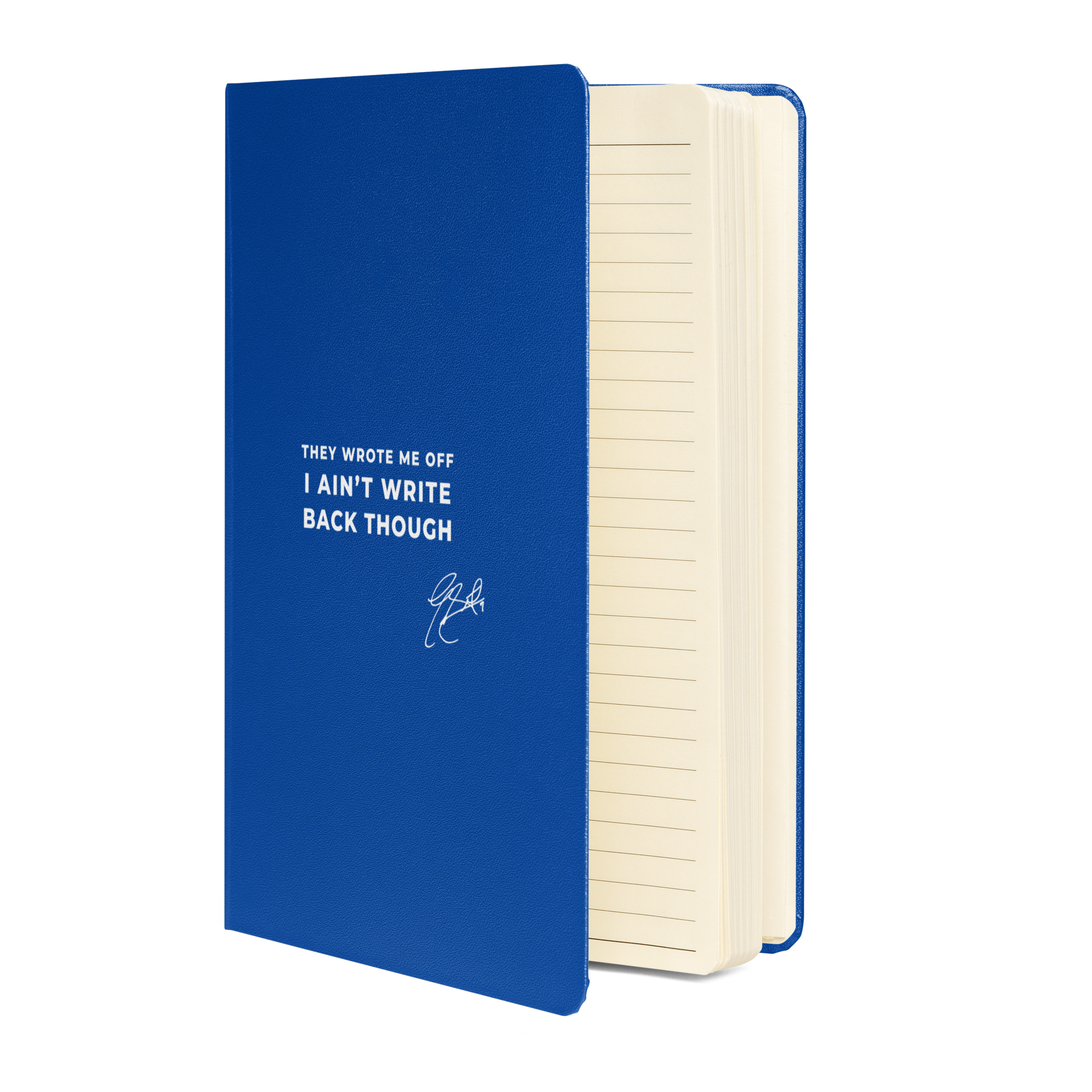 Quote Hardcover Bound Notebook - Blue - Image 2